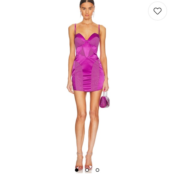 Fleur du Mal Dresses & Skirts - Fleur du mal Elegant Pink Satin Dress NWT